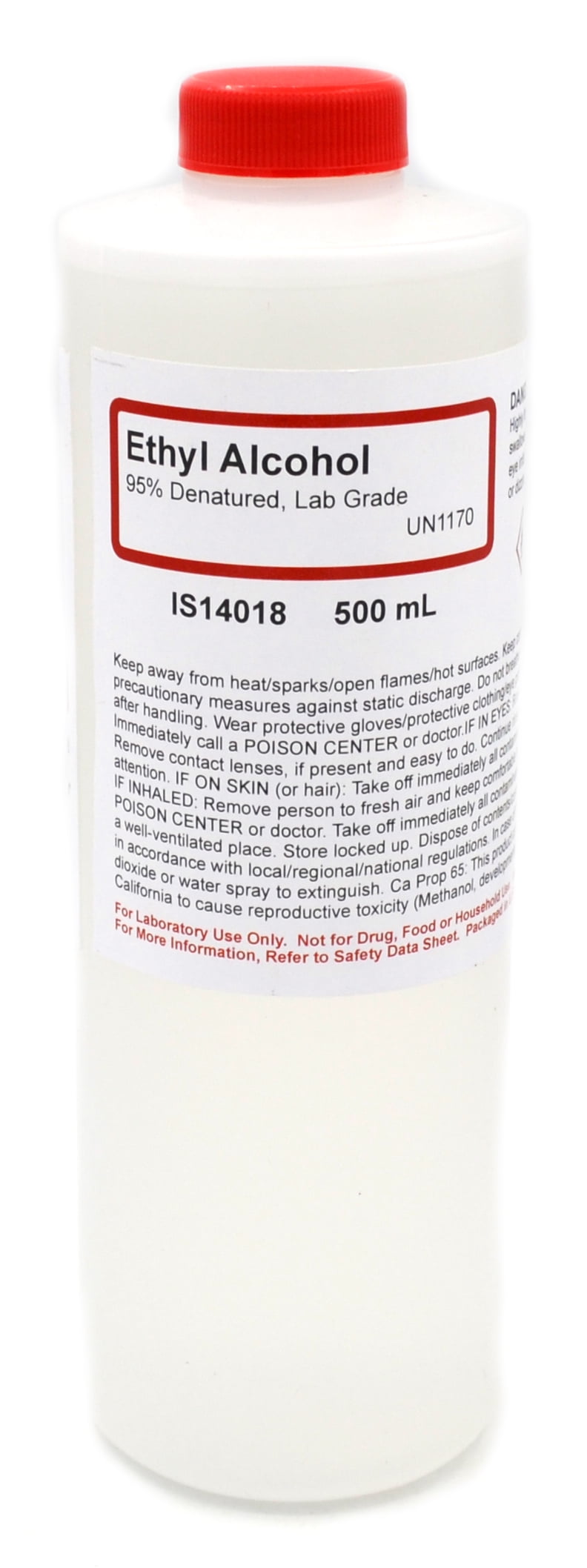 LaboratoryGrade Denatured Ethyl Alcohol, 95, 500mL The Curated