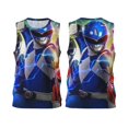 thumbnail image 1 of Power Rangers Maillot de Basketball, Chemises de Sport Réversibles en Mesh pour Hommes, S-4TG, 1 of 5
