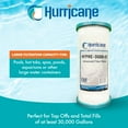 thumbnail image 2 of Hurricane Pre Fill Pool Filter Cartridge Replacement with Advanced Bond Filter, 2 Pack, 2 of 7