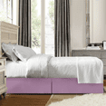 thumbnail image 3 of Nestl Easy Fit 14” inch Tailored Drop Pleated Microfiber Bed Skirt Dust Ruffle, Full, Lavender Dream, 3 of 4