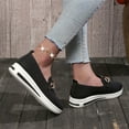 thumbnail image 4 of Pejock Women's Fashion Sneakers Classic Non Slip Running Shoes Women's Fashion Flats Shoes Lightweight Soft Sneakers Metal Chain Decoration Casual Shoes Comfort Breathable Sneakers, 4 of 7