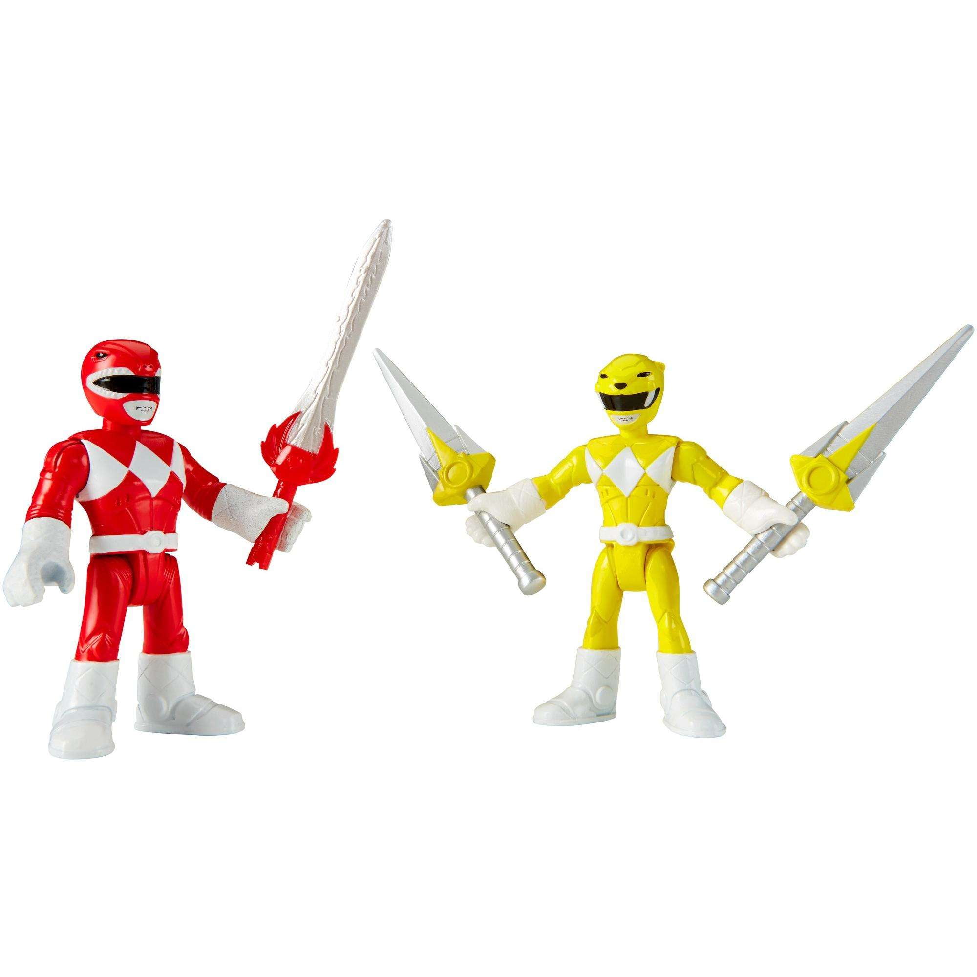 Playskool Heroes Power Rangers Red Ranger and Yellow Ranger 