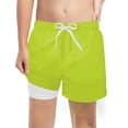 thumbnail image 2 of Boys Swim Trunks with Compression Liner Beach Shorts Boys Fashion Boys Swim Boys Swimming Trunks Size 14-16 Years Boys Fashion, 2 of 4