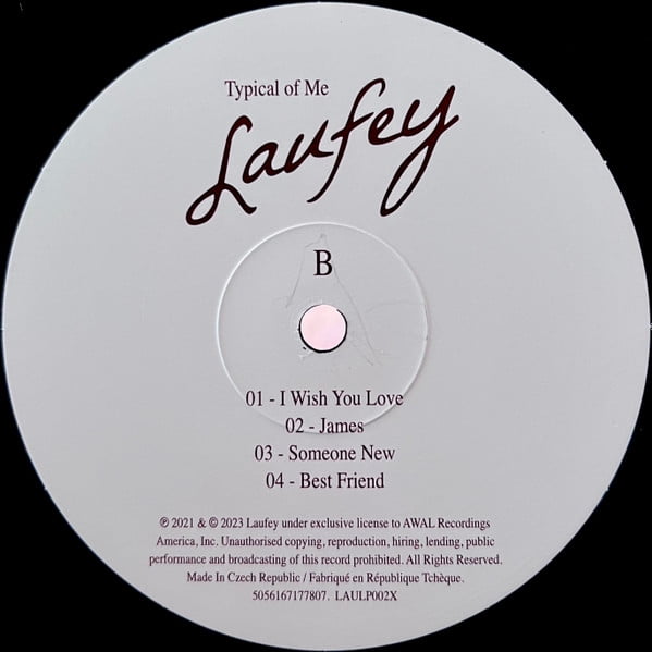 Laufey - Typical Of Me [VINYL LP] 2021 EP from Laufey LLC