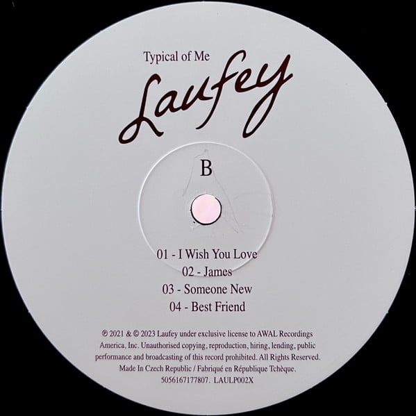 Laufey - Typical Of Me [VINYL LP] 2021 EP from Laufey LLC