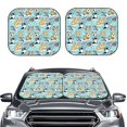 thumbnail image 2 of Easygdp Chiens pour 2 Pcs Pare-Soleil Pliable pour Voiture Pare-Brise avant Protection Solaire pour Voiture, SUV, Camion-Moyen, 2 of 6