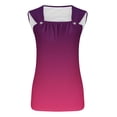 thumbnail image 4 of mfyjkho Camisetas Sin Mangas Para Mujer, Camiseta Sin Mangas Con Degradado De Color Para Mujer Tops Elegantes Para Mujer S, 4 of 5