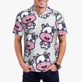 thumbnail image 1 of Balery Baby Cow Camisa Polo de Hombre con Estampado, de Manga Corta y Tejido Medio, Camisa Tipo Golf Polo-4X-Large, 1 of 6