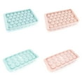 thumbnail image 2 of Kitchen Tools Tray with Lid Chilling Ice Cube Tray Ice Ball Maker Mold Tray Making Ice Box PINK CONE, 2 of 8