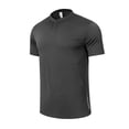 thumbnail image 2 of NuoCaiYun Mens Henley Shirt 3 Button Short Sleeve Shirts Slim Fit Quick Dry Gym Tshirt Lightweight Casual Basic Tee, 2 of 6