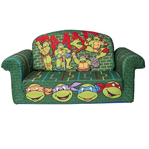 Marshmallow Fun Furniture Nickelodeon's Teenage Mutant Ninja Turtles   Retro Flip Open Sofa