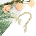 thumbnail image 4 of Unique Bargains 1 Pc Scarf Bow Handbag Strap Beige Metal Fabric, 4 of 5
