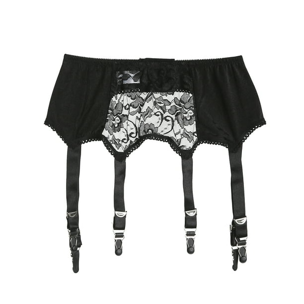 TFFR Women' s Sexy Lace Six Claw Garter Adjustable FemaleThighHighs