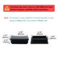 thumbnail image 2 of Unique Bargains 4pcs 40 x 60mm Tube Inserts End Cover Cap Furniture Table Feet Floor Protector, 2 of 7