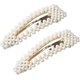 thumbnail image 1 of 2-piece women's hairpin (gold), buckle type hairpin accessories Bridal pearl hairpin Bridesmaid girl's children's hairpinzz40, 1 of 5