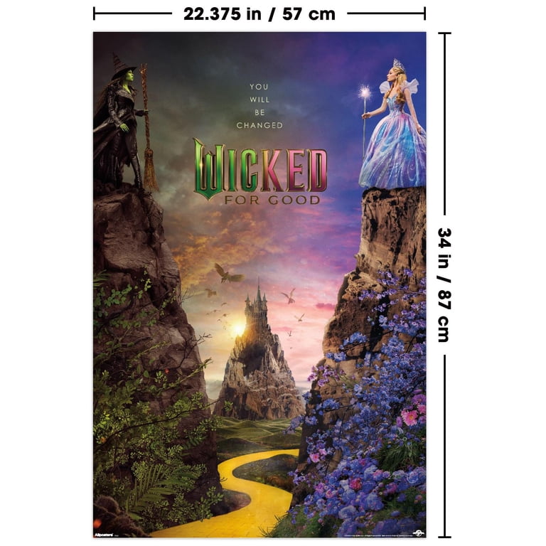 Wicked: For Good (2025) - Cliff One Sheet Wall Poster, 22.375