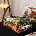 thumbnail image 5 of jejeloiu Farmhouse Highland Cattle Zipper Twin Comforter Sets with Fitted Sheet and 2 Pillowcases Kids,Watercolor Rustic Plant Flowers Zipper Bedding Set,Reversible,4-Piece, 5 of 7
