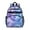 Purple Blue Tie, variant on Colorful Tie Dye Luminous Mandala Pattern Backpack for School,Cute School Bag,Schoolbag with Adjustable Shoulder Straps & Padded Back,15.25"x11.5"x5.25"