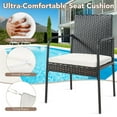 thumbnail image 5 of Spaco 4 Pieces Patio Wicker Rattan Dining Set with Comfy Cushions, Outdoor Patio Furniture for Garden, Backyard, Camping Furniture, 5 of 10