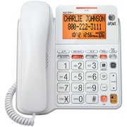 AT&T Wall Mountable Corded Standard Phone System with Answering & Audio Assist, White, CL4940