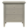 thumbnail image 4 of Glory Furniture Hammond 3 Drawer Nightstand in Silver Champagne, 4 of 6