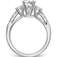 thumbnail image 2 of 14K White Gold Lab Grown Diamond Si1/Si2, G H I, 3-Stone Semi-Mount Eng R (Size 7) Made In India rm3031e-p/048-7wlg, 2 of 5
