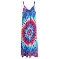 thumbnail image 4 of Colorful Swirls Tie-dye Design Sleeveless Dress Woman Fashion Long Dresses Women's Summer Suit Dress 2025, 4 of 7