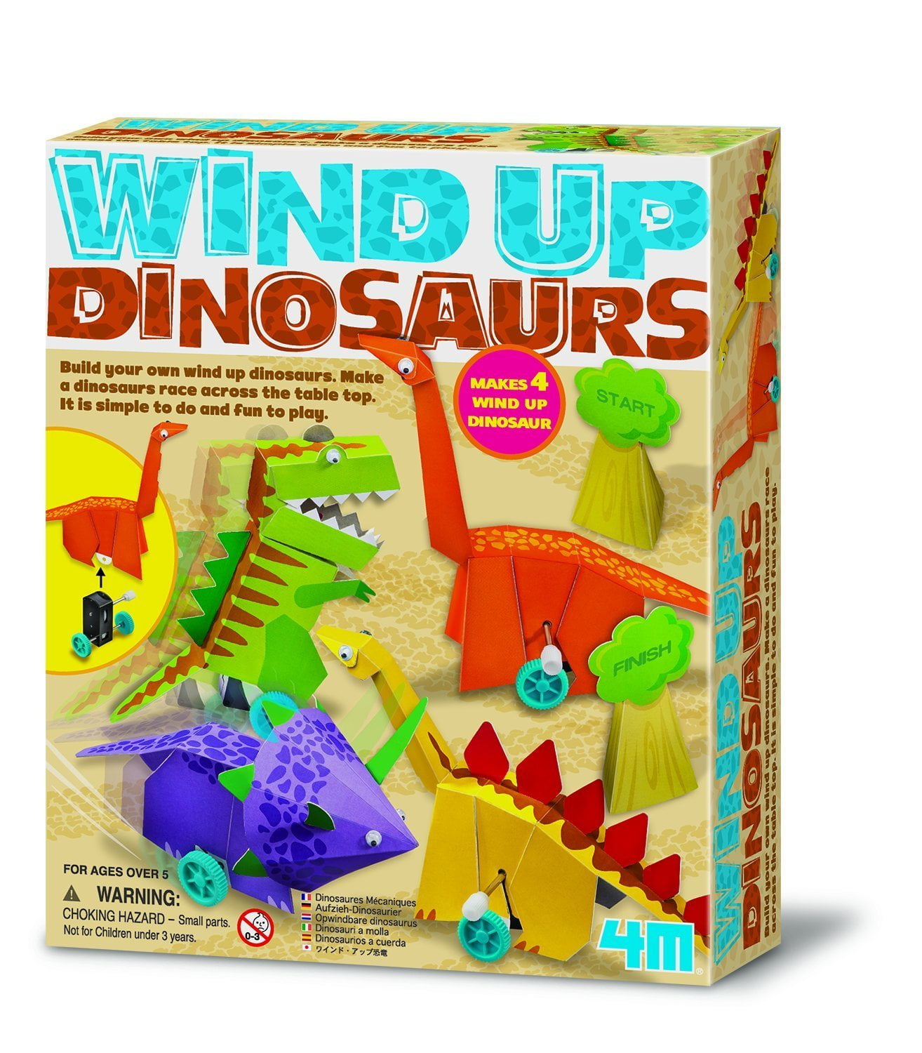 4M WindUp Dinosaurs Kit