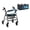 Butterfly Galaxy Blue, variant on COEQINE Rollator Walker Seat & Backrest Rollbar Covers Set with Storage Basket 3 Pieces Set, Soft Removable Protective Cover for Women Men Elderly, Daisy Yellow Black