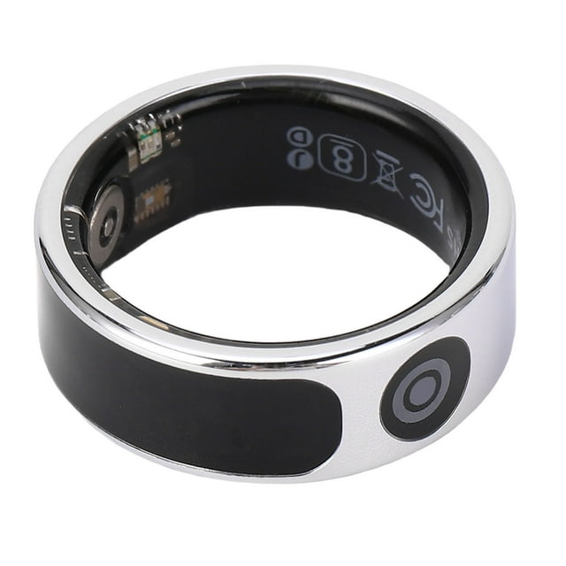 Anneau intelligent Smart Sports Sleep Sleep Sleep Control Contrôle du tracker de santé en acier inoxydable avec écran d'affichage