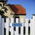 thumbnail image 2 of Video Surveillance Signs Outdoor, (2 Pack) Metal Security Camera Sign for Home, 10 x 3.5 Camera in Use Sign Outdoor, Blue Aluminum Monitoring Sign, 2 of 5