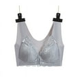thumbnail image 3 of LLYWEY Wire-Free Push up Bras for Women Womens Bra Ladies Balconette Bra Style-1435 Women Lift Bra Feature Adult Female T-Shirt Sports Bras Gray 44B, 3 of 4