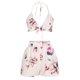 thumbnail image 1 of Traje de cintura de cintura deportiva con estampado floral de verano para mujer Traje de tres piezas informal de moda Wmkox8yi  bvn2820, 1 of 8