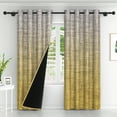 thumbnail image 2 of Lfeey Blackout Curtains Color Blocking, Room Darkening for Bedroom Grommet Curtains, White, 52x96 inches, 2 panels, 2 of 6
