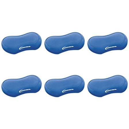 Innovera Gel Mouse, Wrist Rest, Blue (51432), 6 Packs