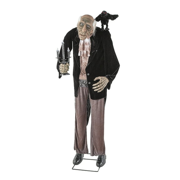 Morris Costumes 68" Animated Light-up Standing Butler Decoration