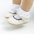 thumbnail image 2 of Baby Girl Flats Shoes,Non-Slip Soft Sole Infant Toddler Wedding Princess Dress Crib Shoes, 2 of 12
