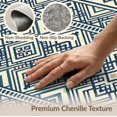 thumbnail image 6 of ODIKA 9'x12' Washable Area Rug Front Covering Geometric Interlocking Motif Horizontal Halloween for Dining Room, Basement, Large Office, Non-Slip Chair-Friendly, 6 of 7