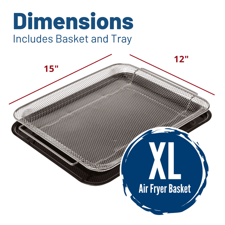 Air Fryer Basket and Tray for Oven, 15.5'' X 12.5'
