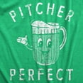 thumbnail image 2 of Womens Pitcher Perfect T Shirt Funny Beer Drinking Lovers Jug Tee for Ladies Womens Graphic Tees, 2 of 9