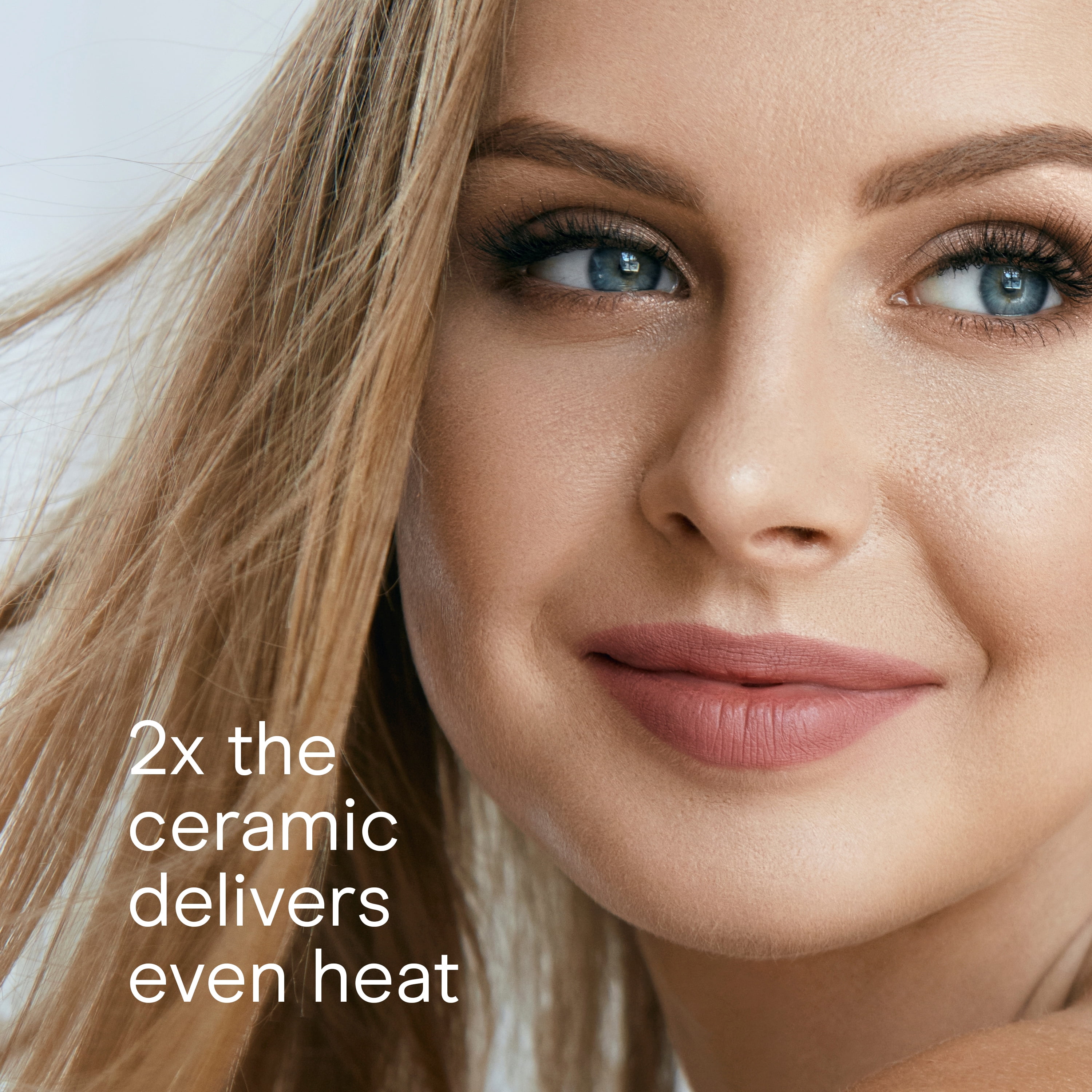 Conair Double Ceramic Flat Iron, 1" Ceramic Plates, 5 LED Heat Settings, Rose Gold, 1 Count