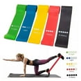 thumbnail image 3 of Giftscircle Resistance Loop Exercise Bands - Set of 5 Bands for Working Out with Instruction Guide & Carry Bag - Mini Resistance Bands for Legs and Butt, 1 Each, 3 of 10