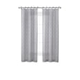thumbnail image 2 of Nora Embroidery Sheer Tie Top Window Curtains with Tiebacks, Gray, 38x96, 2 of 13