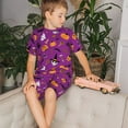 thumbnail image 4 of Wukai Halloween2 Ensemble de Pyjama à Manches Courtes et Short de Sommeil pour Enfants, 2 Pcs-Moyen, 4 of 6