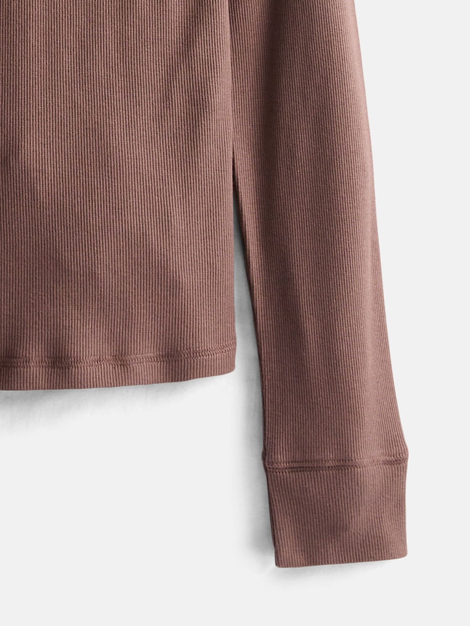 Weekend Academy Girls Ribbed Henley Top with Long Sleeves, Sizes 4-18