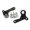 Black Rear shock, variant on Yihuala Upgrade Part Tower Damper Mount Assembly Replaceable Accs of 1:10 TRXA4 E-REVO2.0 Car Accessory