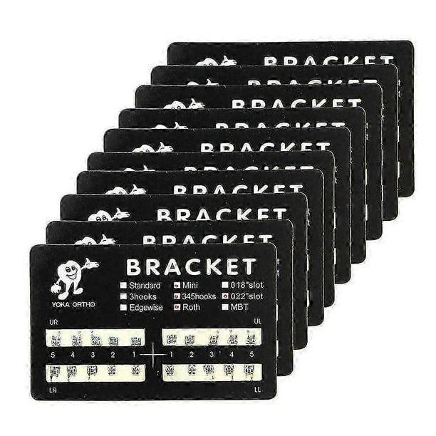 10 Packs Ortho Teeth Use Metal Brackets Braces Mini 022 3-4-5 Hooks Bracket Metal Bracket bracket ortodoncia_c*