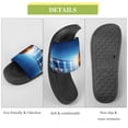 thumbnail image 7 of GZHJMY Stylish Slides for Women Men, Full Night Football Arena in Lights Soft Flexible Slip-on Sandals Slippers, 7 of 7
