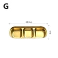 thumbnail image 1 of Korean Style Seasoning Dish Gold Silver Color Stainless Steel Barbecue Sauce Dish Plate Tableware BBQ Restaurant Kitchen Tool G, 1 of 6