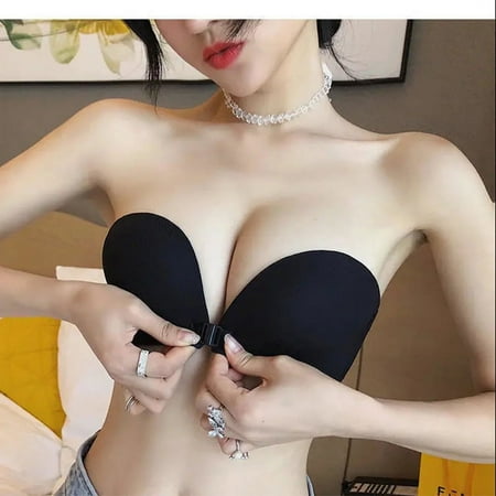 Front Close Sexy Push Up Bra Women Invisible Underwear Soft Comfortable Lingerie for Lady Brassiere Strapless Seamless Bralette